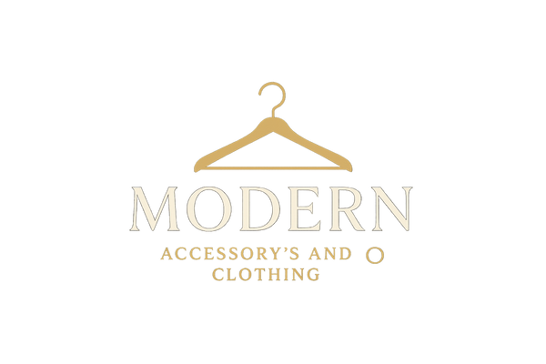 Modern accessories and clothing store logo